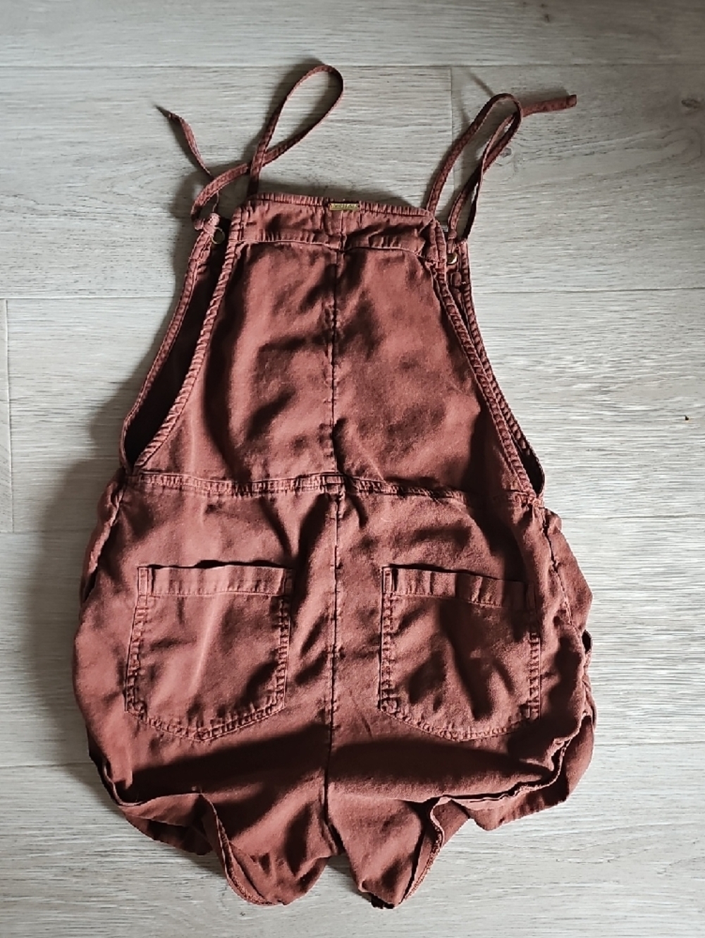 Billabong Rust Red Short Overalls - Picture 11 of 12
